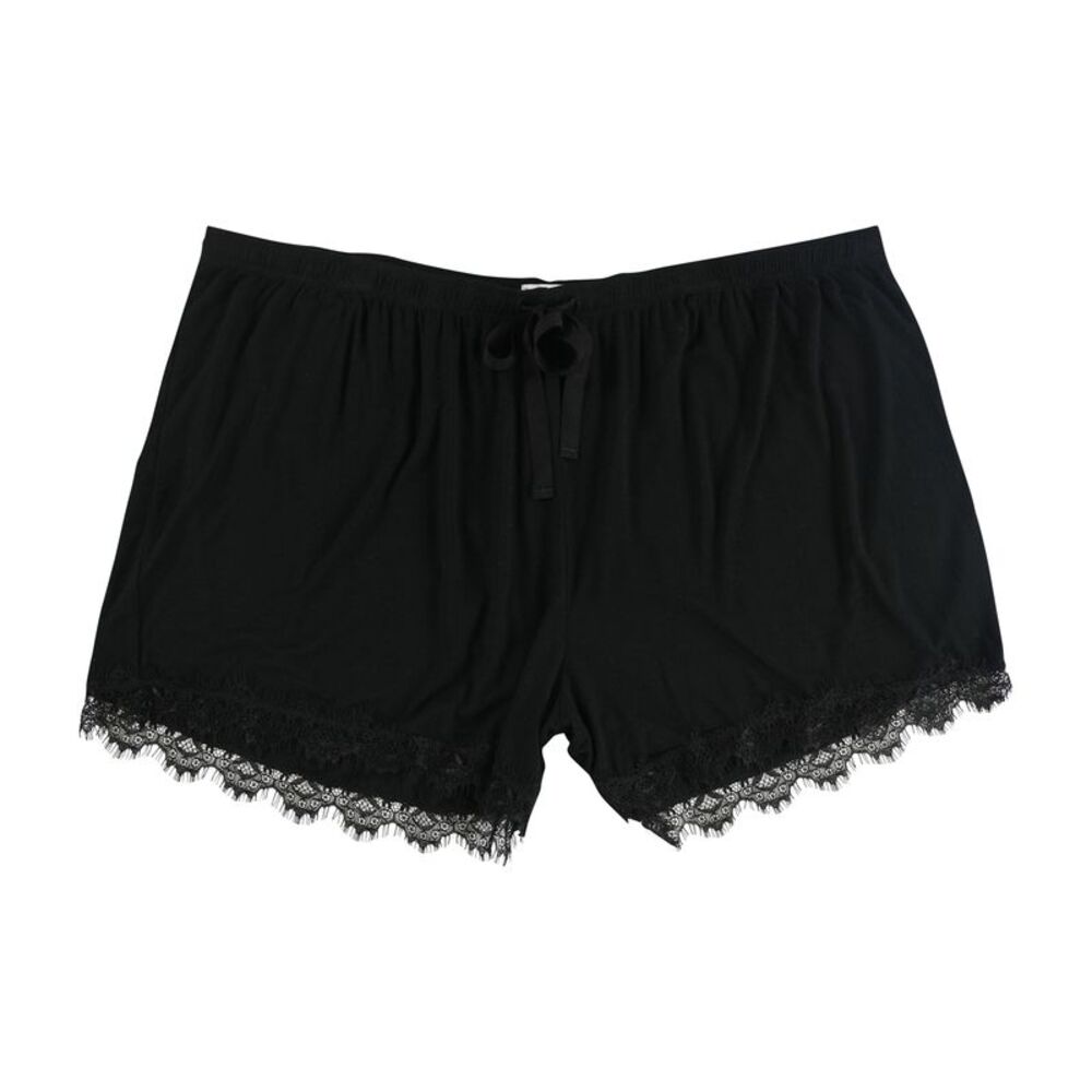 Seeing Stars Womens Plus Size Lace-Trim Pajama Shorts, NWT